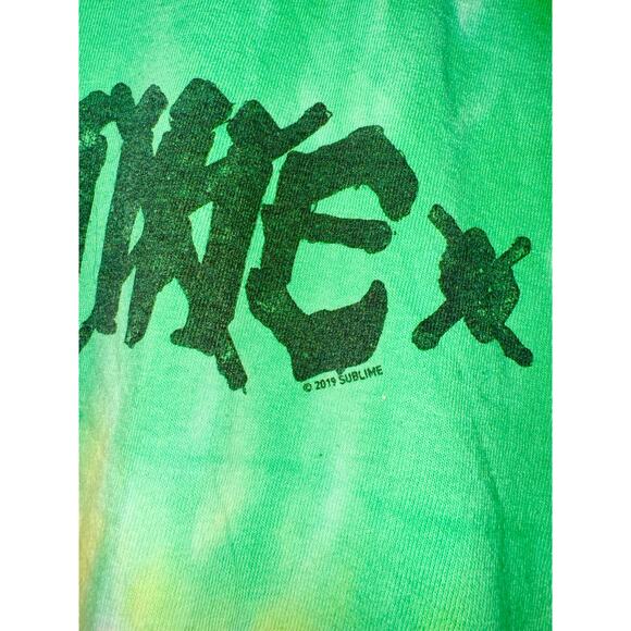 Sublime Tie Dye T Shirt Womens Small Reggae 2019 Band Rare Neon Festival Rainbow - Picture 3 of 6